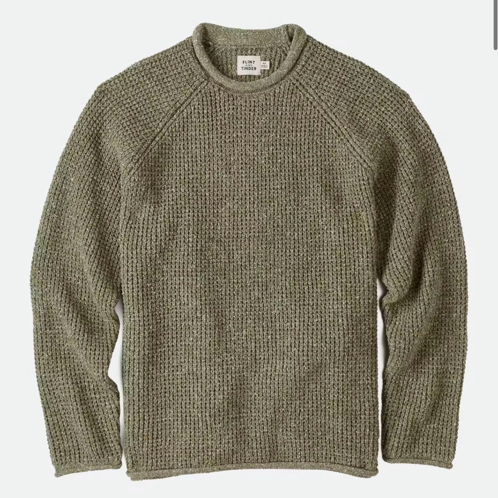 Flint & Tinder Recycled Cotton Headlands Rollneck Sweater